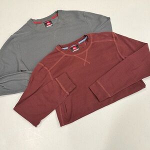 Quicksilver Henley Base Layer Long Sleeve T Shirt Bundle Medium